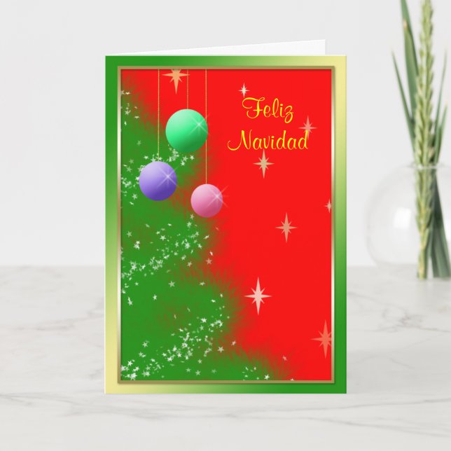Tarjeta de Navidad - Ornamentos Helgkort (Framsida)
