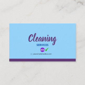 Tarjeta De Presentación Cleaning_Bubble Business C