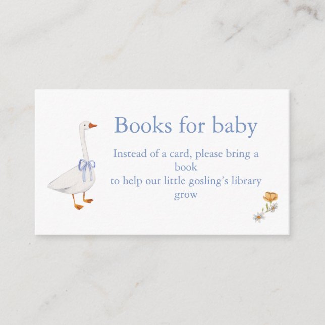 Tarjeta De Recepción baby gosling books for baby Tilläggskort (Framsida)
