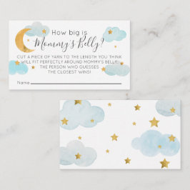 Tarjeta De Recepción Måne & Stars blue Hur stort ä Tilläggskort