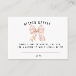 Tarjeta De Recepción Pink Bow Baby Shower Books fo Tilläggskort