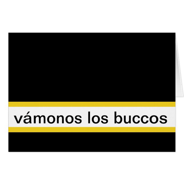 tarjeta de vámonos los buccos hälsningskort (Framsidan Horizontal)