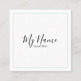 Tarjeta de visita cuadrado fyrkantigt visitkort