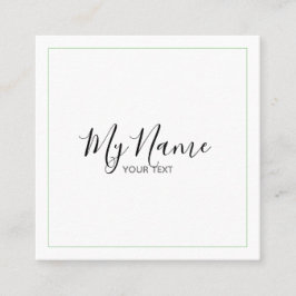 Tarjeta de visita cuadrado fyrkantigt visitkort