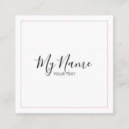 Tarjeta de visita cuadrado fyrkantigt visitkort