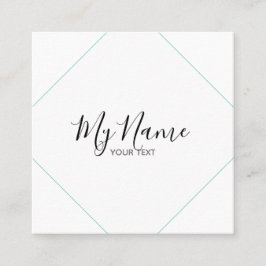 Tarjeta de visita cuadrado fyrkantigt visitkort