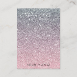 Tarjeta De Visita  Elegant Glitter Glitter Modern  Visitkort