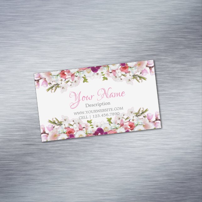 Tarjeta de visita - Floral Magnetiska Visitkort (In Situ)