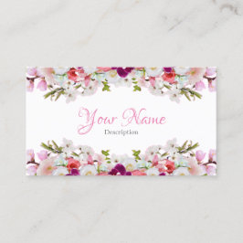 Tarjeta de visita - Floral Visitkort