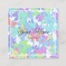 Tarjeta de Visita - Mariposas Fyrkantigt Visitkort