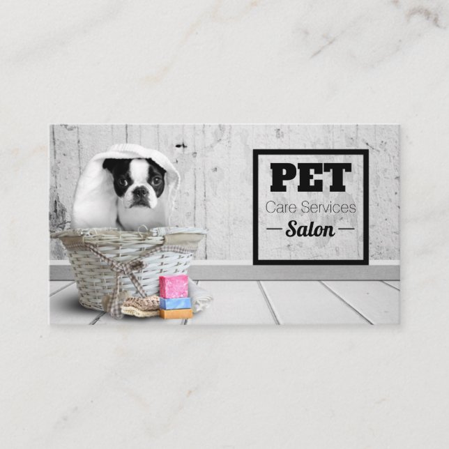 Tarjeta De Visita Mascota Grooming Visitkort (Framsida)