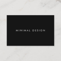 Tarjeta de visita Minimal Black BusinessCard