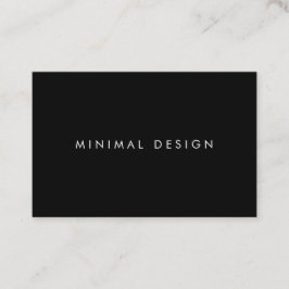 Tarjeta de visita Minimal Black BusinessCard Visitkort