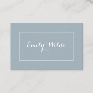 Tarjeta de visita Modern Blue White BusinessCard Visitkort