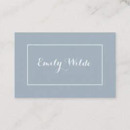 Tarjeta de visita Modern Blue White BusinessCard Visitkort
