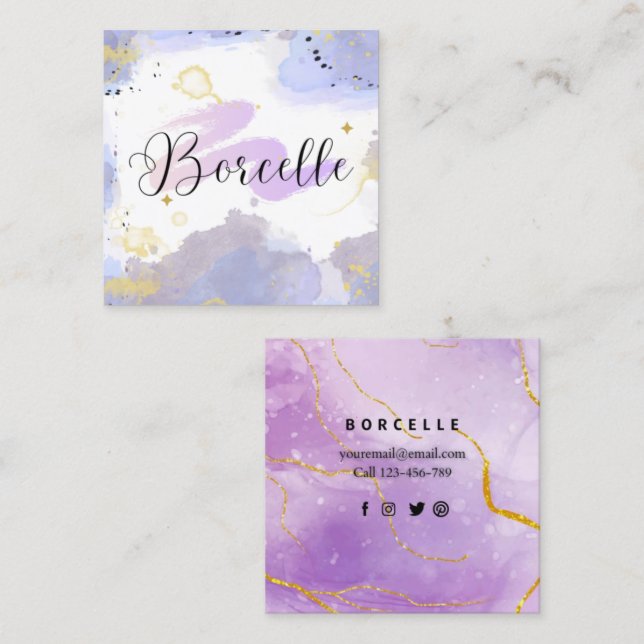 Tarjeta de Visita Moderna (Fram/baksida)