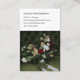 Tarjeta de visita para fotógrafo 7 Foto + Datos Visitkort