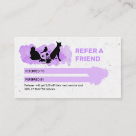 Tarjeta De Visita Pet Care / Sitting services / P Visitkort