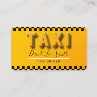 Tarjeta De Visita Taxista / Servicio Cab Visitkort