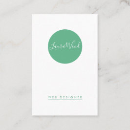 Tarjeta de visita Vertical Circle Business Card Visitkort