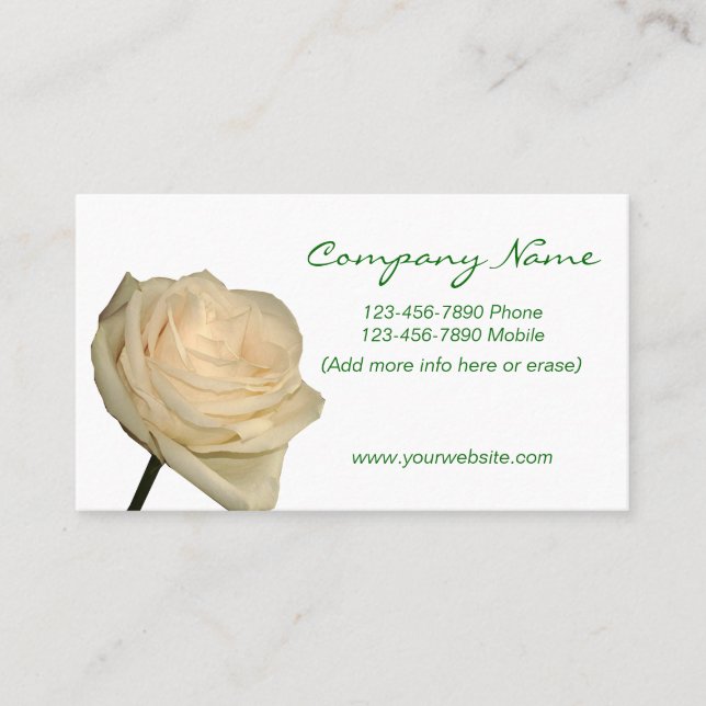 Tarjeta de Visitas - Floral Visitkort (Framsida)