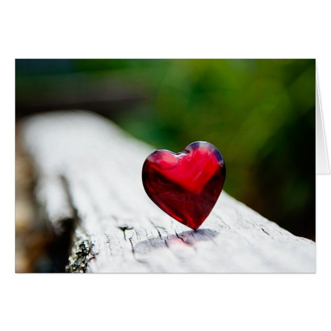 Tarjeta del día de San Valentín, kärlek Hälsningskort (Framsidan Horizontal)