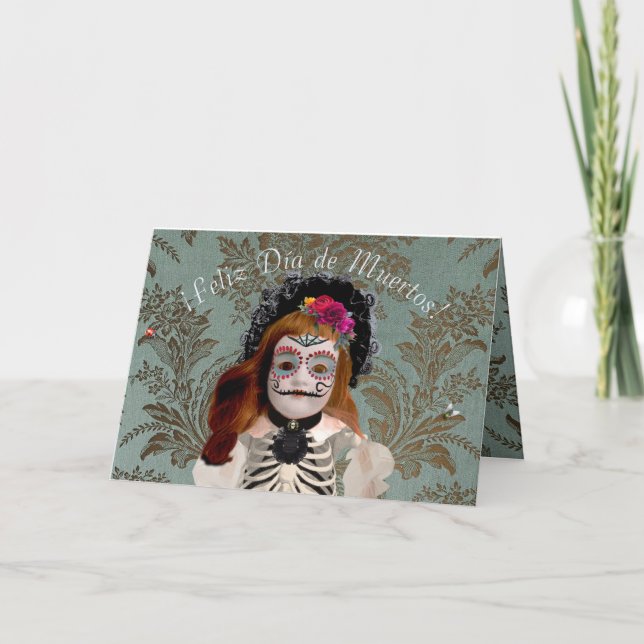Tarjeta Elegante Día de Muertos Hälsning (español) Kort (Framsida)