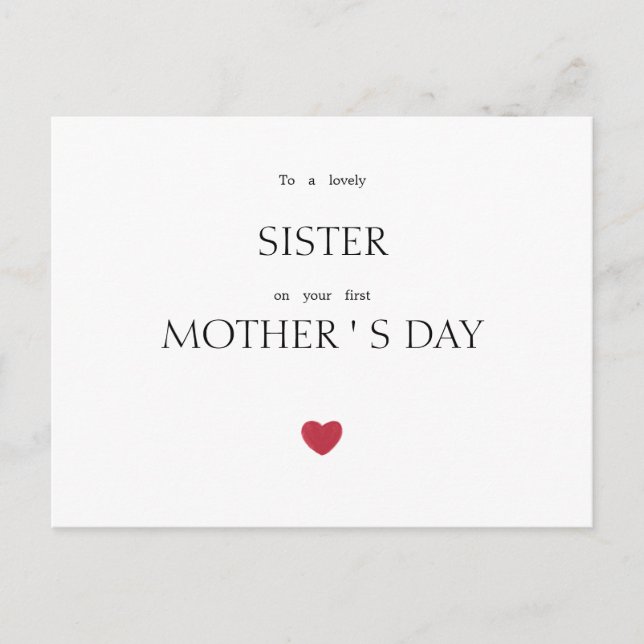 Tarjeta felicitacion dia de la madre helg vykort (Framsida)