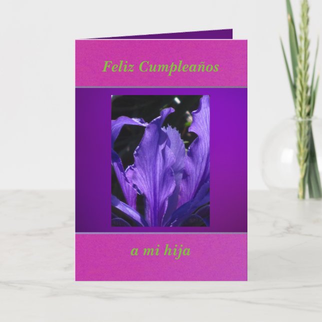 Tarjeta - Feliz Cumpleaños a mi hija Kort (Framsida)