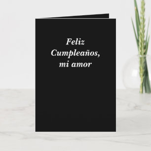 Tarjeta - Feliz Cumpleaños, mi kärlek Kort
