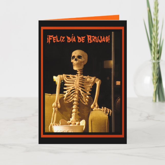 Tarjeta - ¡ Feliz día de Brujas! Kort (Framsida)