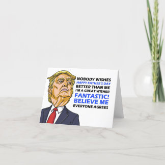 Tarjeta Funny Fathers Day Card - Donald Trump Card Tack Kort