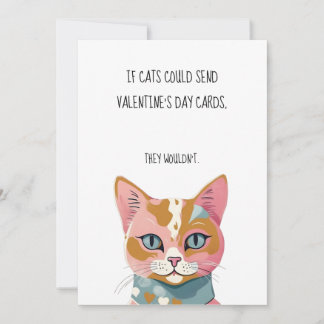 Tarjeta Gatos Arte Retro Pastel San Valentin  Julkort