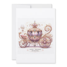 Tarjeta invitación Cumpleaños Princess