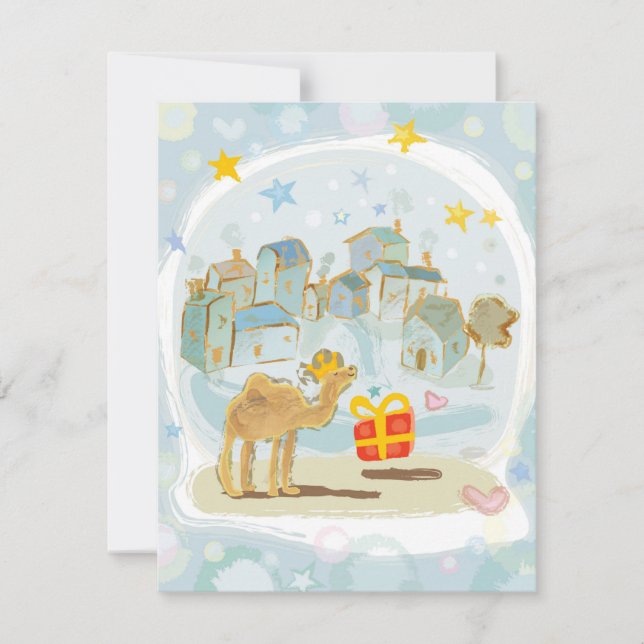 Tarjeta/invitación/saludo de Reyes Magos (Framsida)