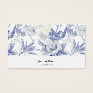 Tarjeta magnolias azules visitkort