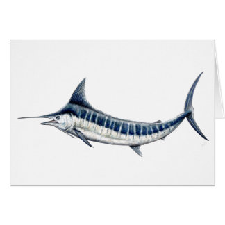 Tarjeta Marlin azul Hälsningskort