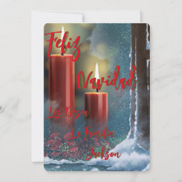Tarjeta Navideña Feliz Navidad personalizada