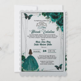 TARJETA PARA BODA O QUINCEAÑERA SPARA DATUMET