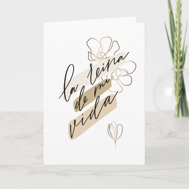 Tarjeta para Madre o para Abuela Español Card Kort (Framsida)