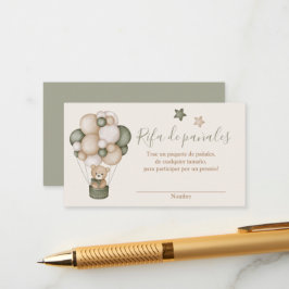 Tarjeta para Rifa de pañales Tilläggskort