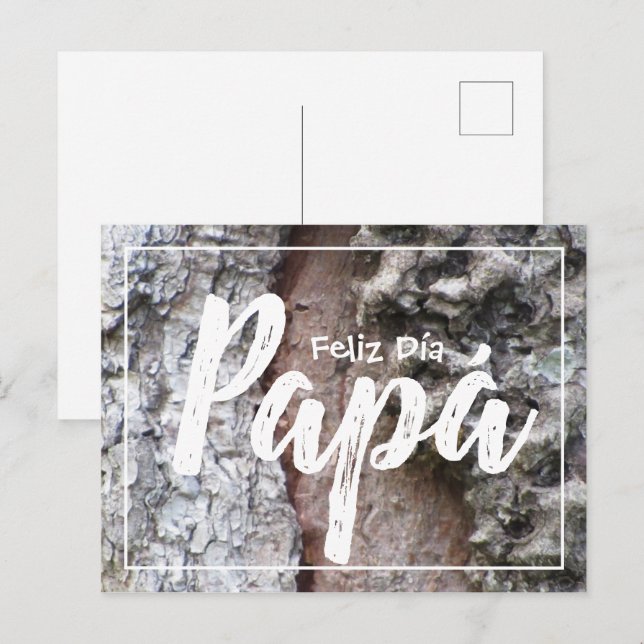 Tarjeta postal - Feliz Día Papá 03 Vykort (Fram/baksida)