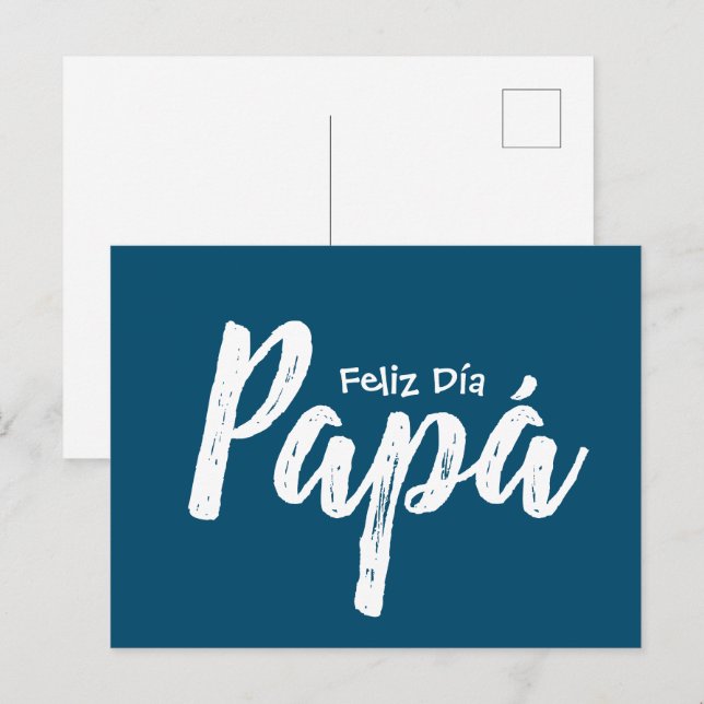 Tarjeta postal - Feliz Día Papá Vykort (Fram/baksida)