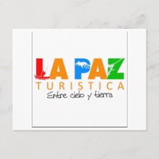Tarjeta postal La Paz entre cielo y tierra Vykort (Framsida)