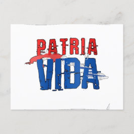 Tarjeta postal Patria y vida Vykort