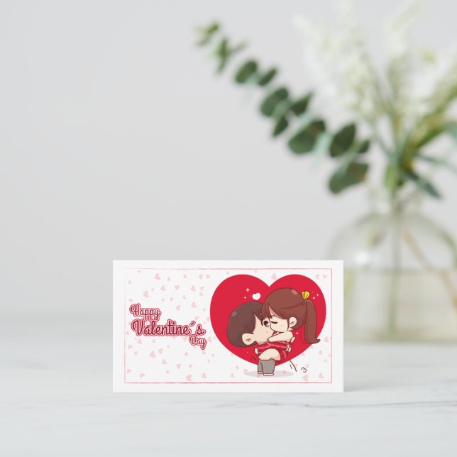 Tarjeta San Valentín  Visitkort (Stående Fram)