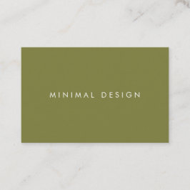 Tarjeta visita Minimal Green & White BusinessCard Visitkort