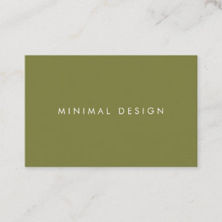 Tarjeta visita Minimal Green & White BusinessCard Visitkort