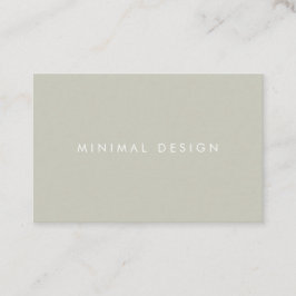 Tarjeta visita Minimal Grey & White BusinessCard Visitkort