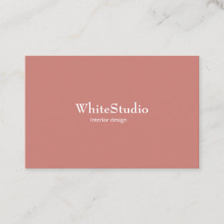 Tarjeta visita White Terra Cotta Business Card Visitkort